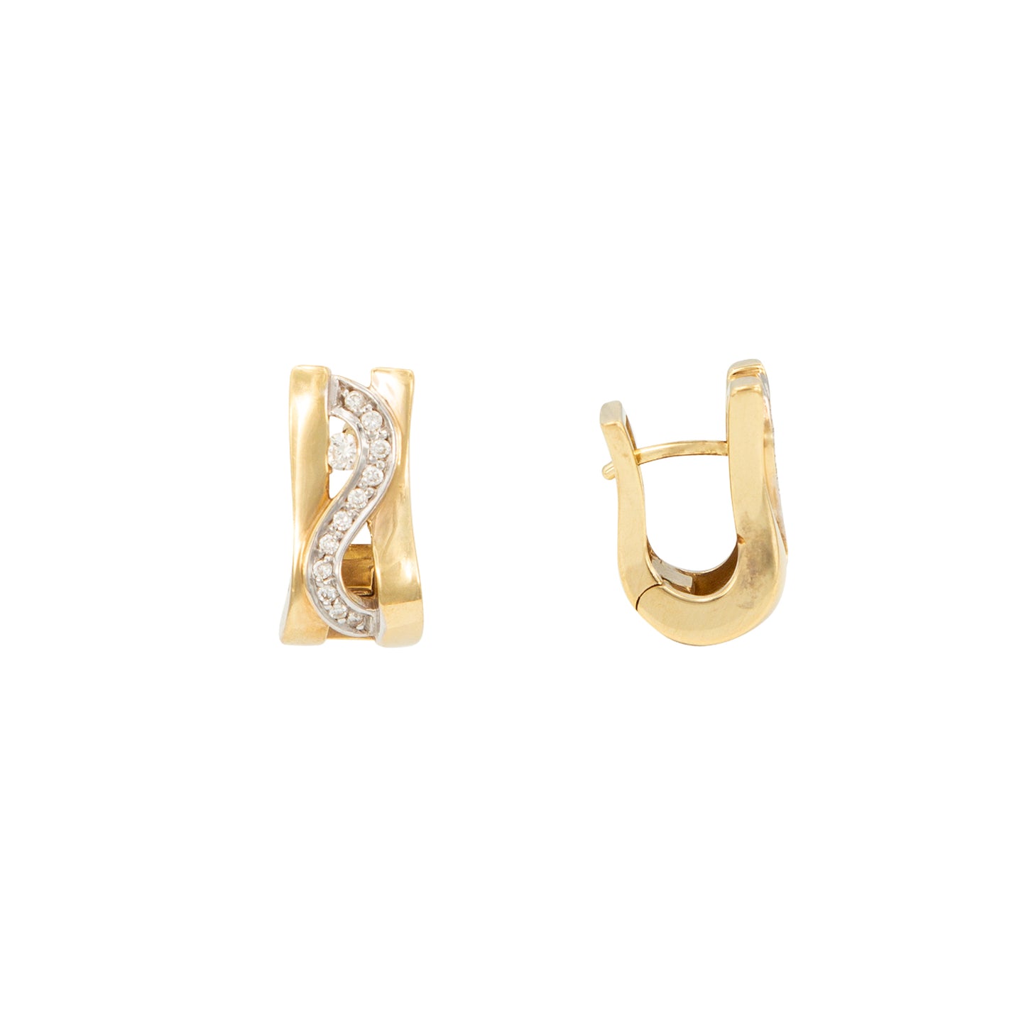 Aretes Diseño Especial Oro Amarillo 18k