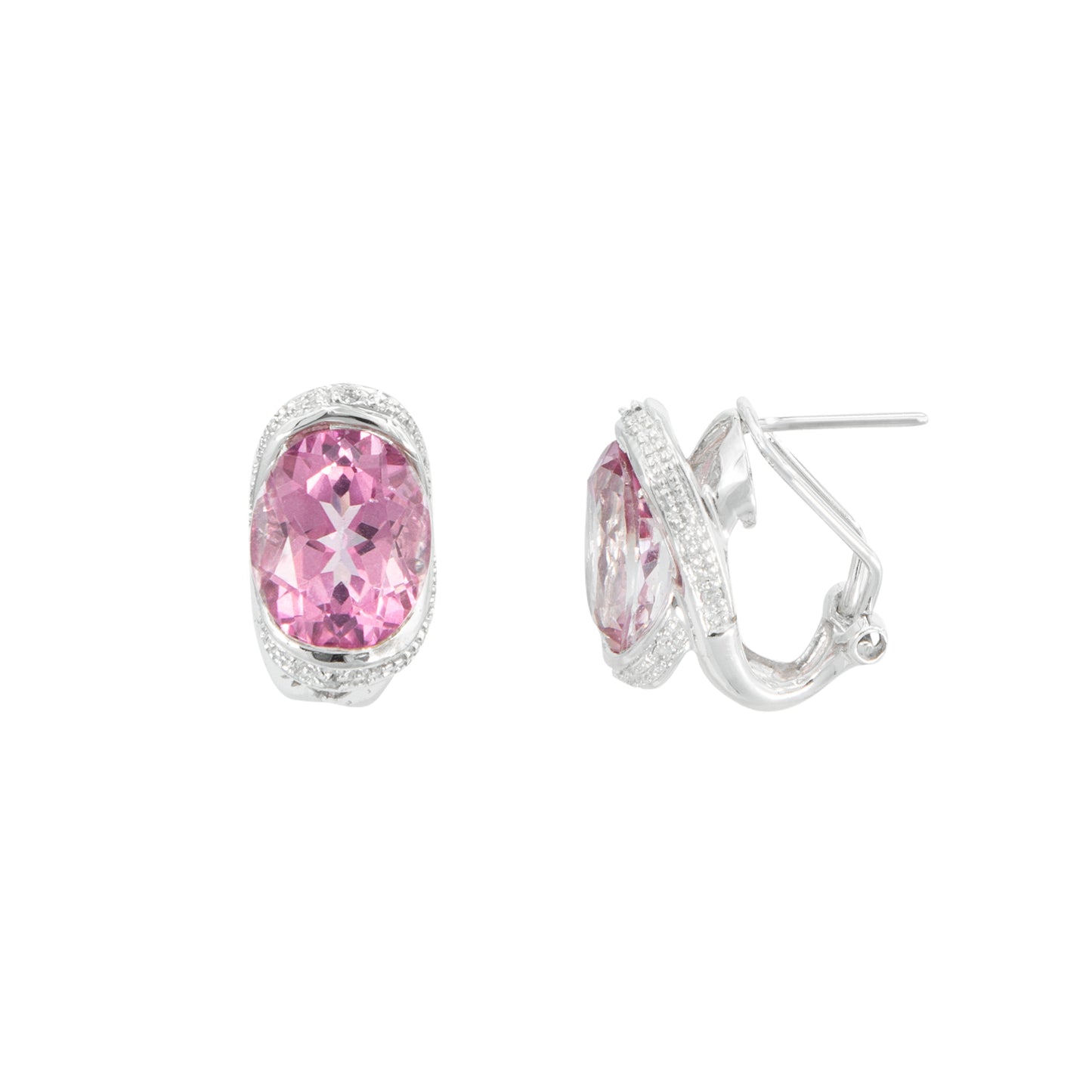 VENDIDOS Aretes Diseño Especial con Piedra Rosa