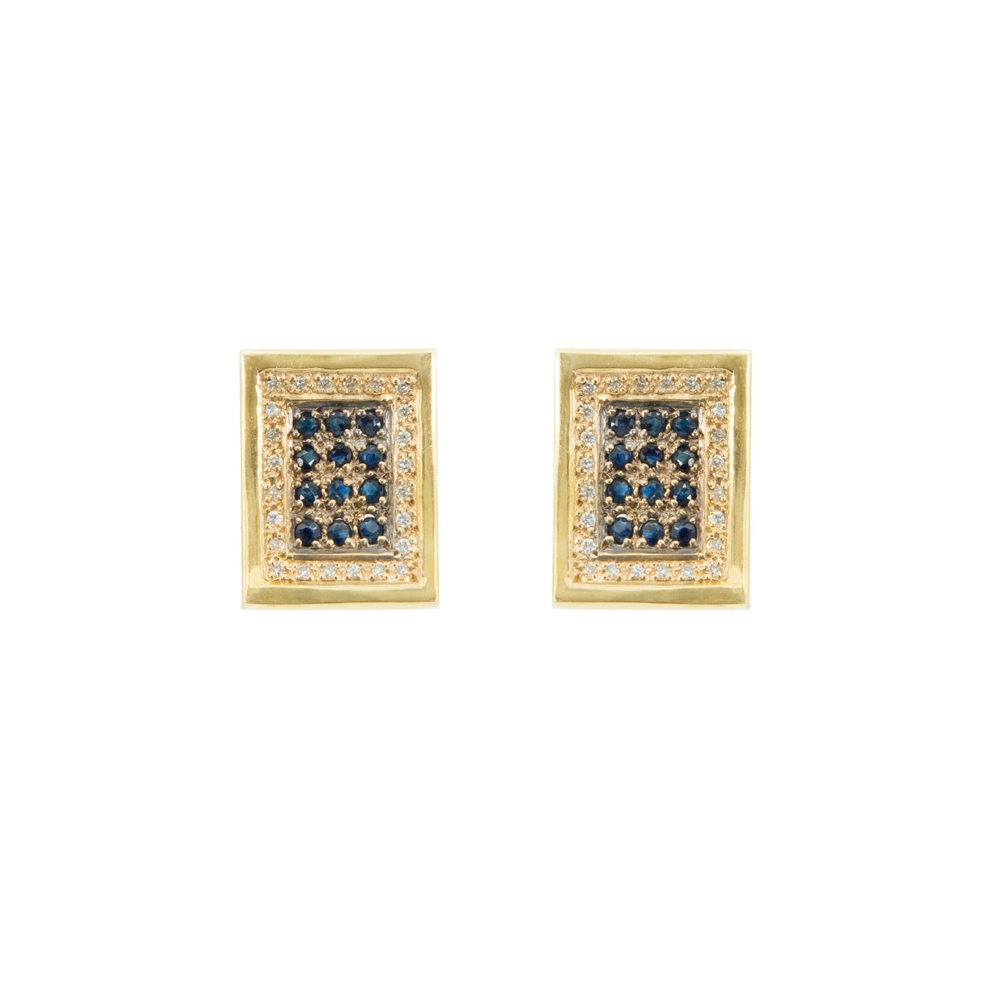 Aretes Diseño Rectangular 14k