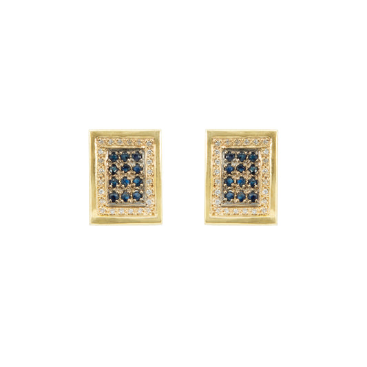 Aretes Diseño Rectangular 14k