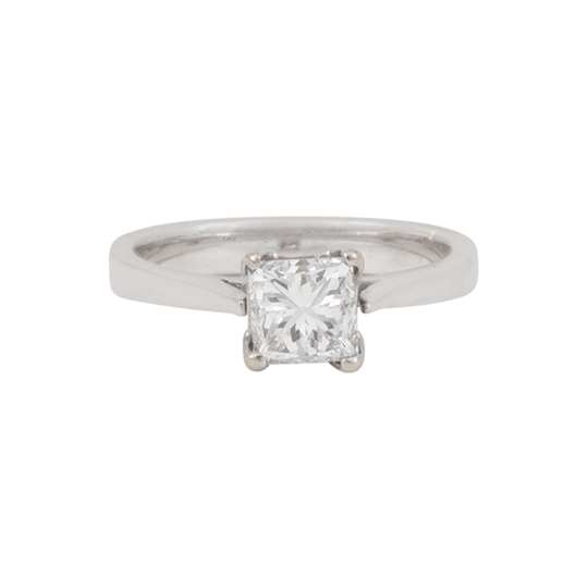 Anillo Solitario Corte Princess 1.02 CT