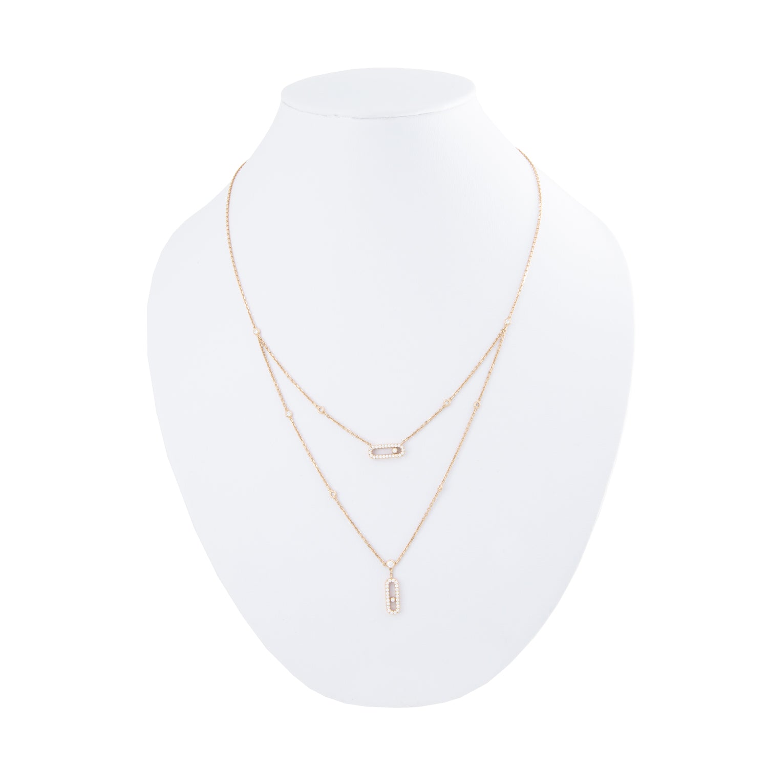 VENDIDO Collar de Oro Rosa y Diamantes - Boutique San Agustín