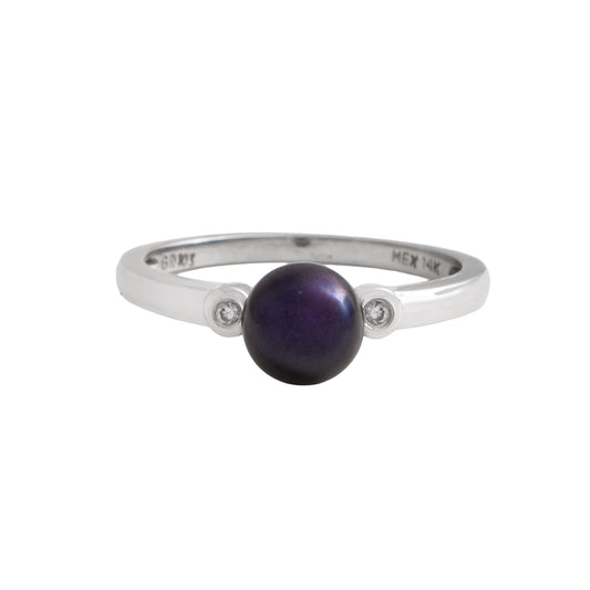 Anillo Solitario con Perla