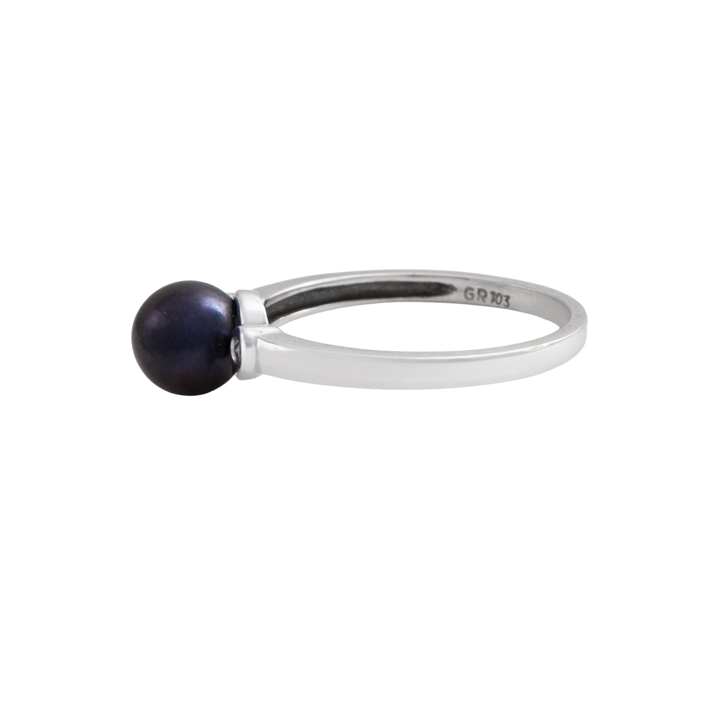 Anillo Solitario con Perla