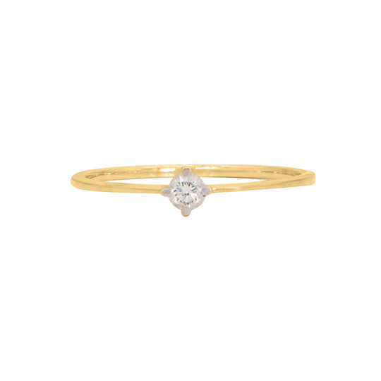 Anillo Solitario 18k