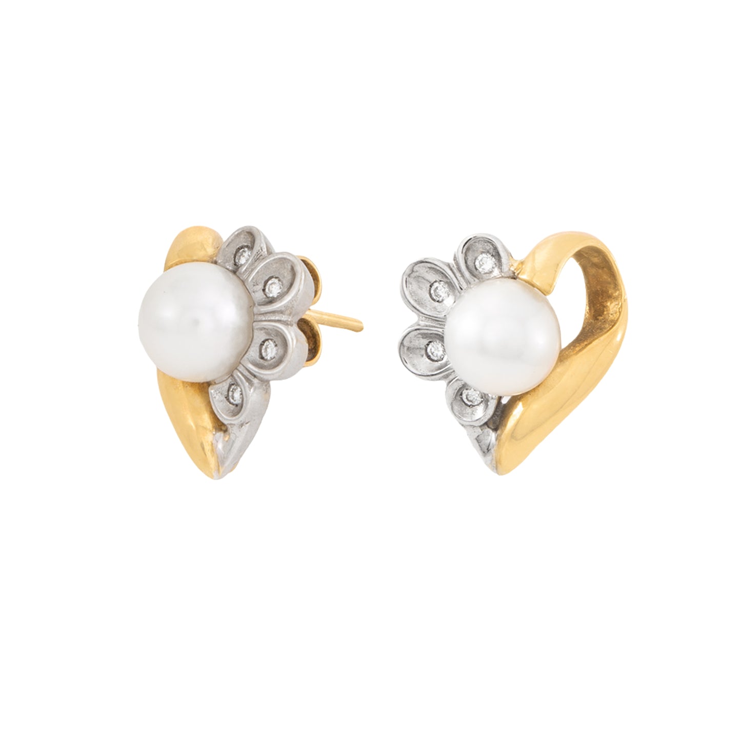 Juego de Aretes y Anillo Diseño Flor