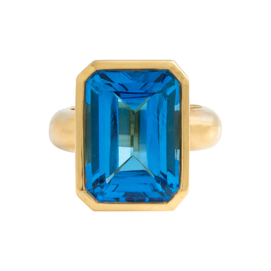 Anillo Aquamarina