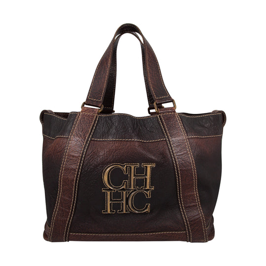 Bolso En Piel Marrón