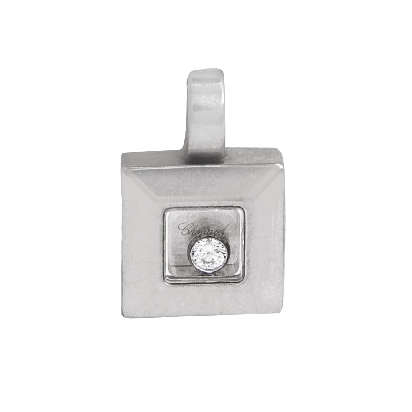 Dije Cuadrado con Diamante de .04CT