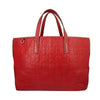 Bolso Tote en Piel Color Rojo - Boutique San Agustín