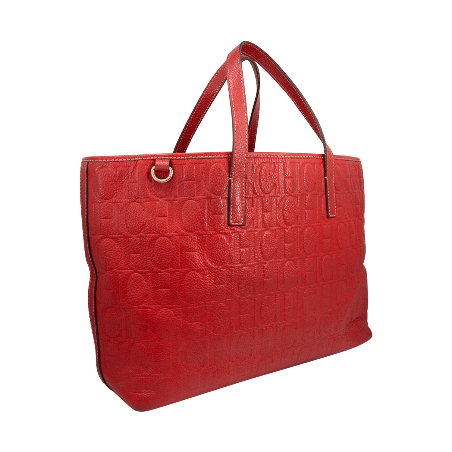 Bolso Tote en Piel Color Rojo - Boutique San Agustín