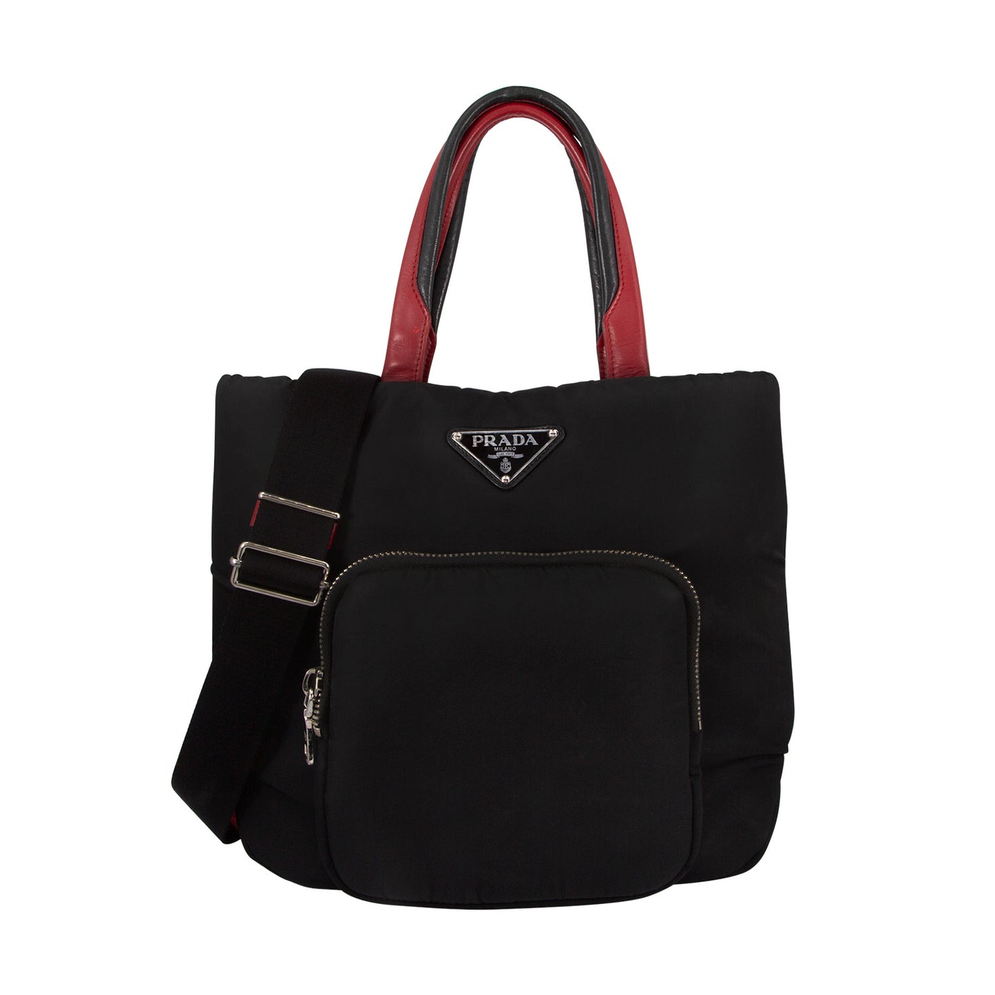 Bolso Acolchonado En Color Negro