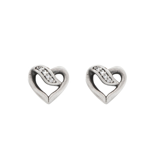 Aretes de Botón Ribbons of Love