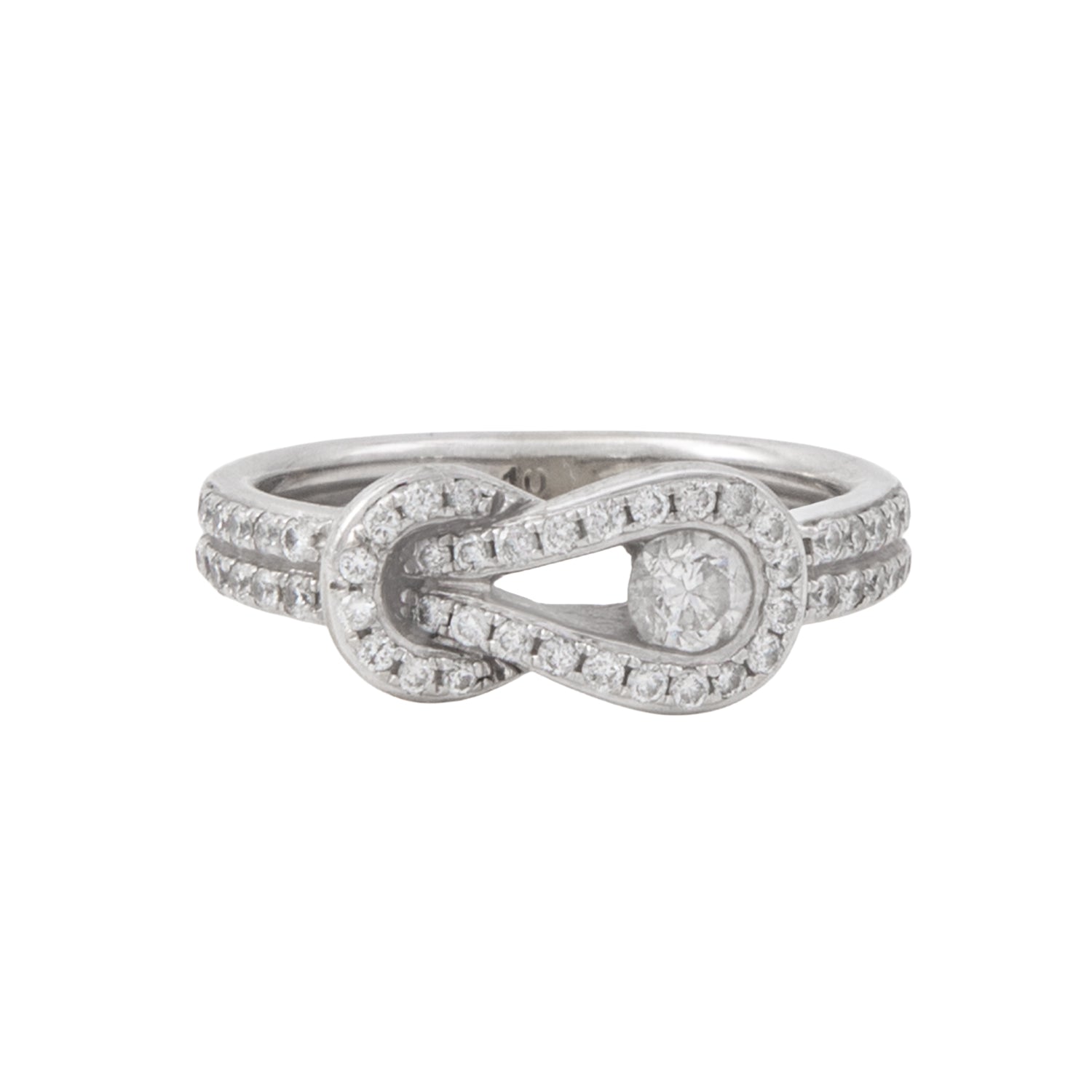 Anillo Nudo con Diamantes