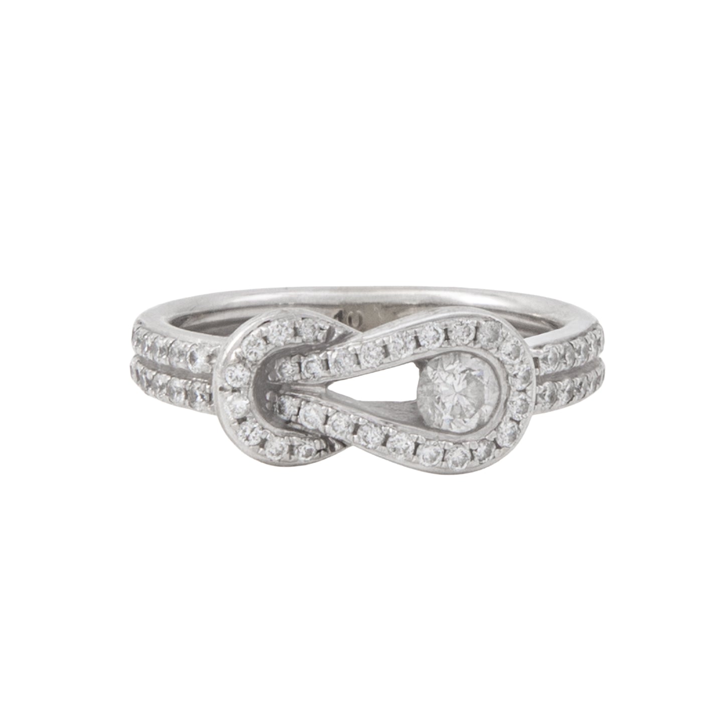 Anillo Nudo con Diamantes