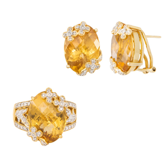 Juego de Aretes y Anillo