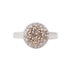 VENDIDO Anillo Redondo Diamantes Champagne