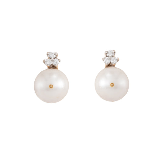 Aretes Con Perlas 14k