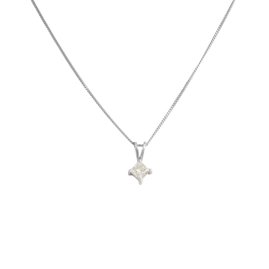 Gargantilla Con Dije Diamante Corte Princess