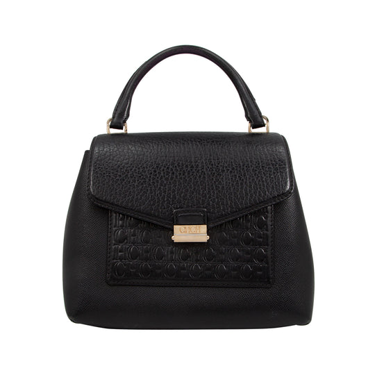 Bolso Black Monogram Leather Top