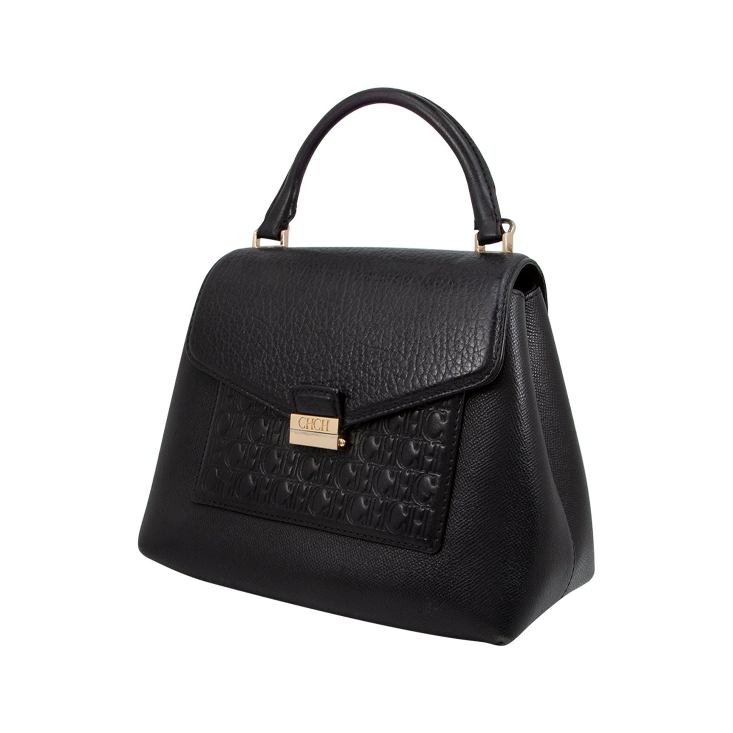 Bolso Black Monogram Leather Top