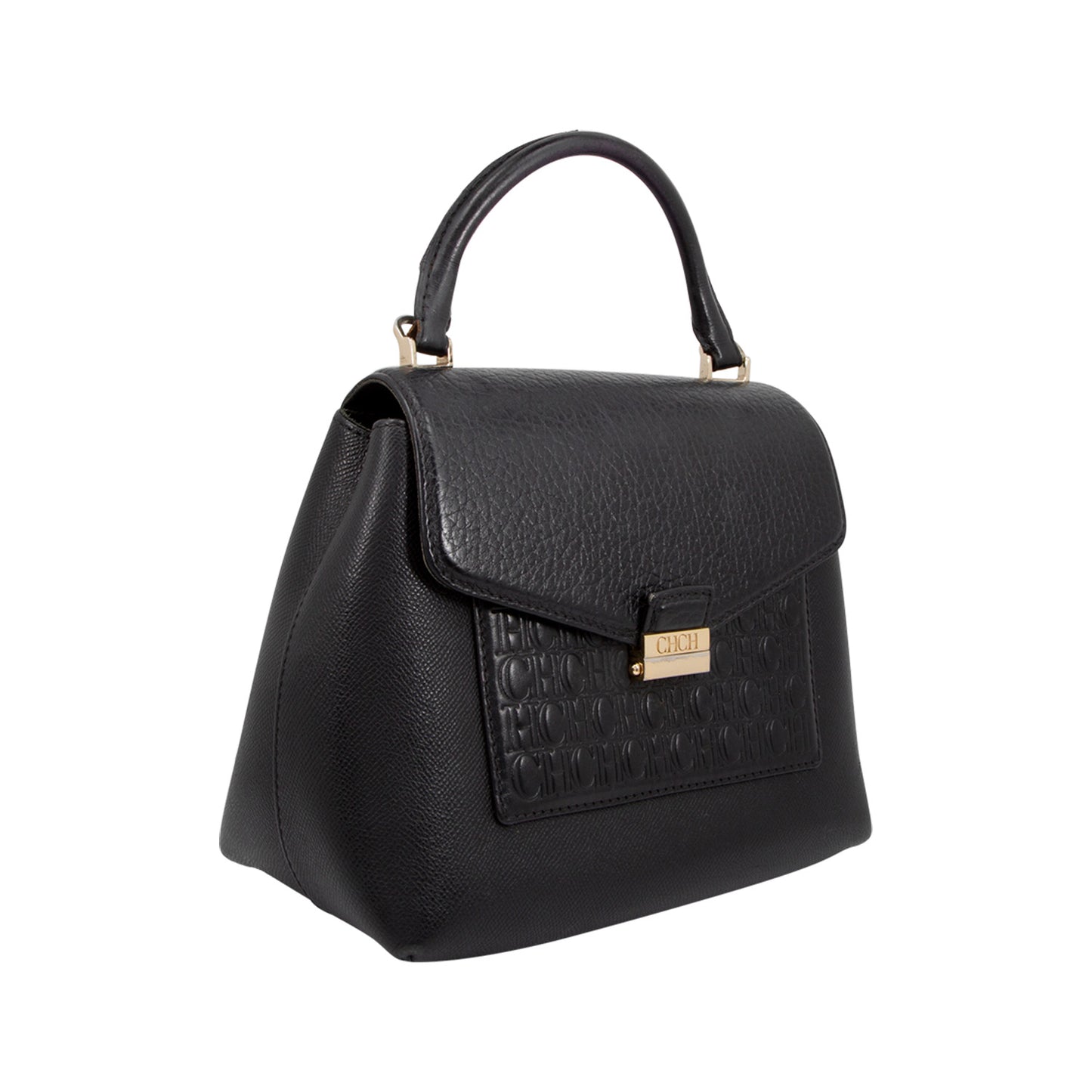 Bolso Black Monogram Leather Top