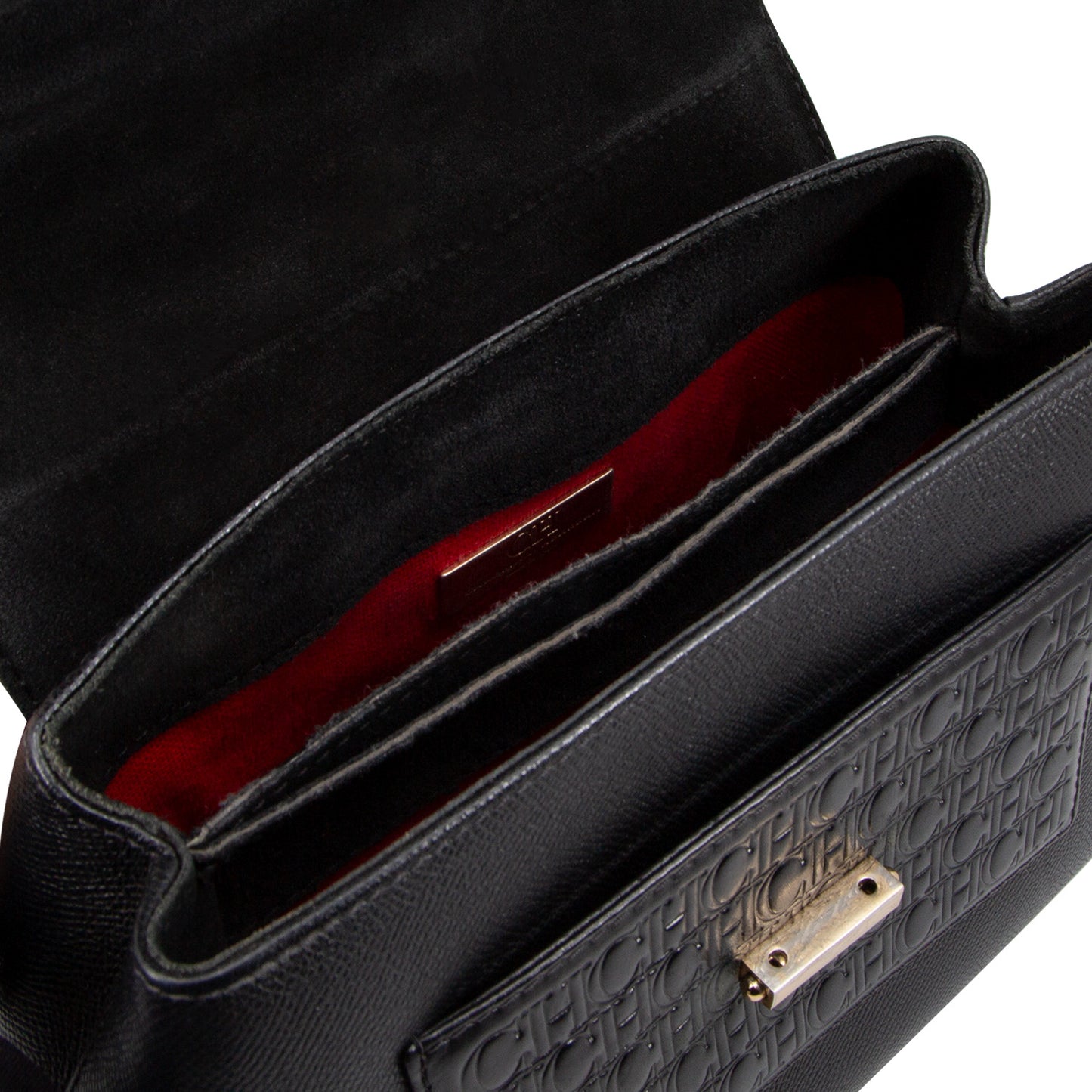 Bolso Black Monogram Leather Top