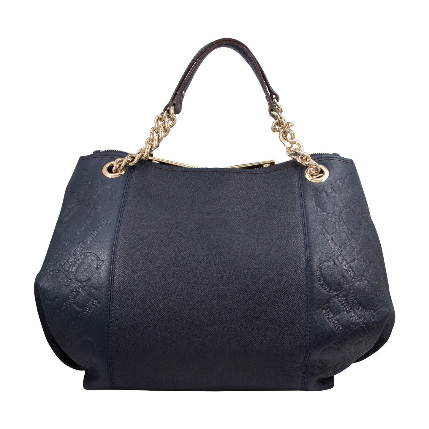 Bolso En Piel Color Azul