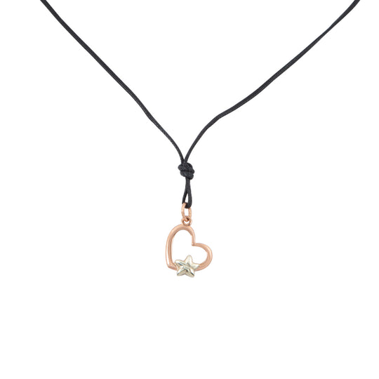 Collar Corazón Con Estrella