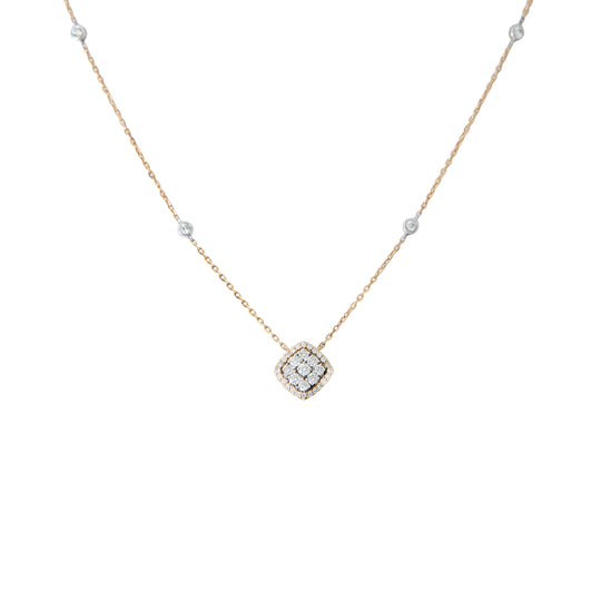 Collar Oro Dos Tonos 18k