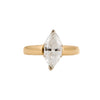 Anillo Solitario con Diamante Corte Marquesa 14k