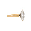 Anillo Solitario con Diamante Corte Marquesa 14k