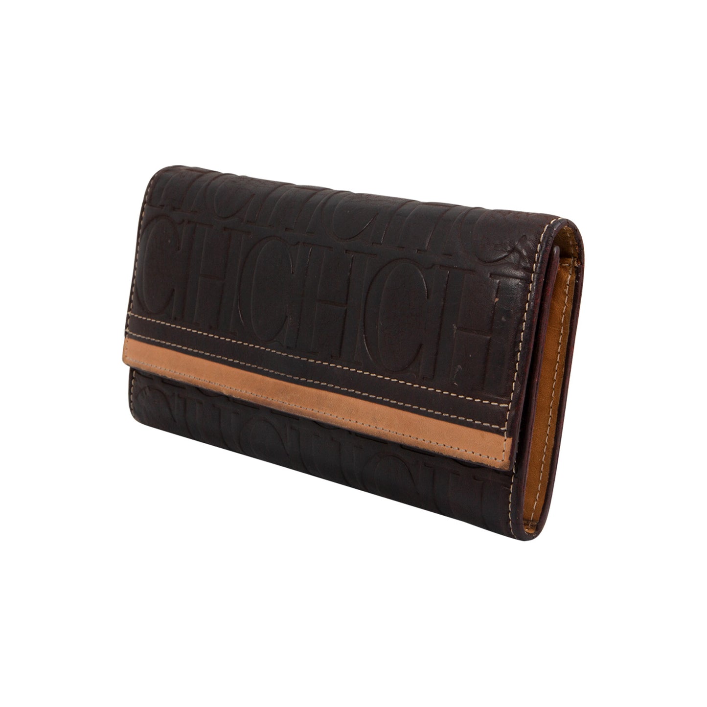 Cartera Monograma CH en Relieve