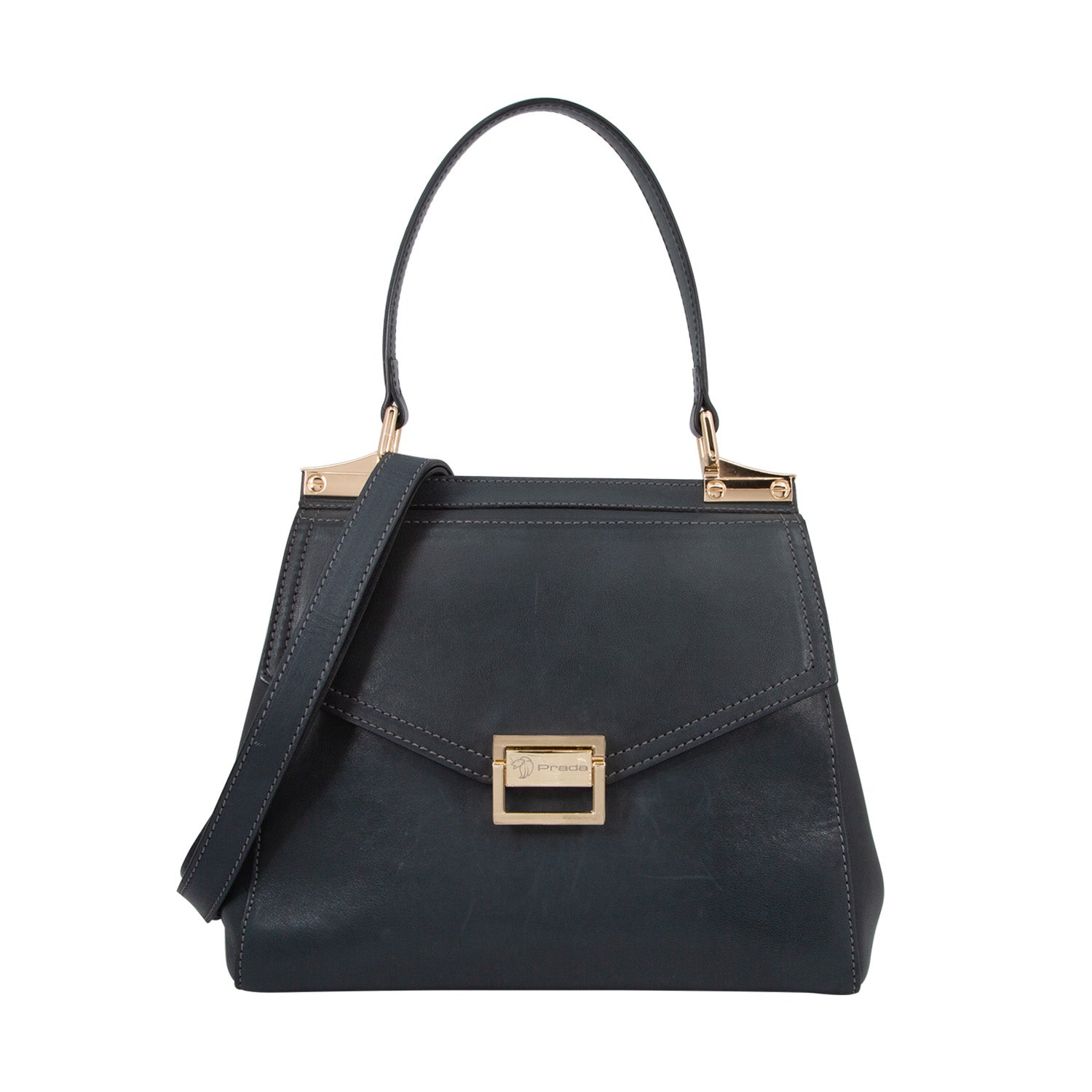 VENDIDO Bolso En Piel Azul