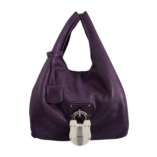 Bolso En Piel Morada