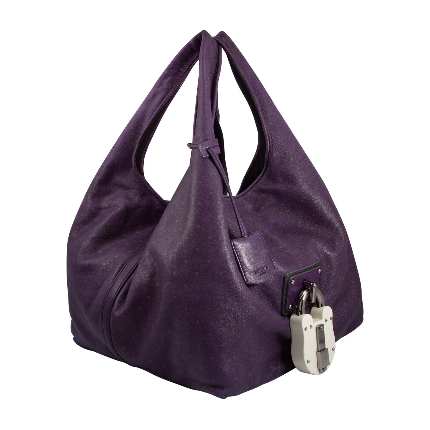 Bolso En Piel Morada