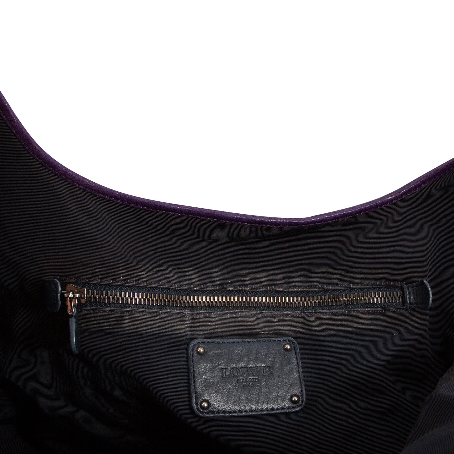 Bolso En Piel Morada