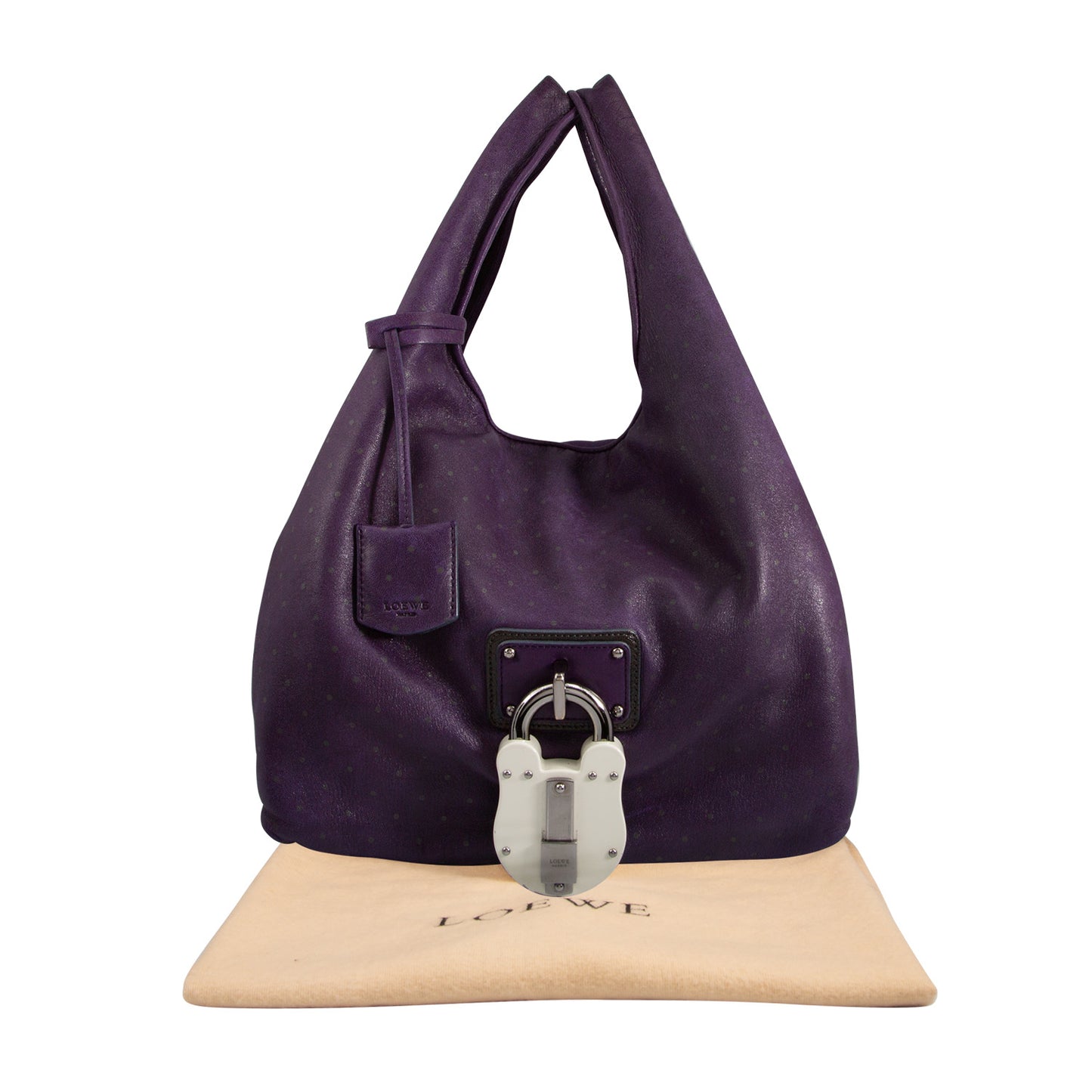 Bolso En Piel Morada