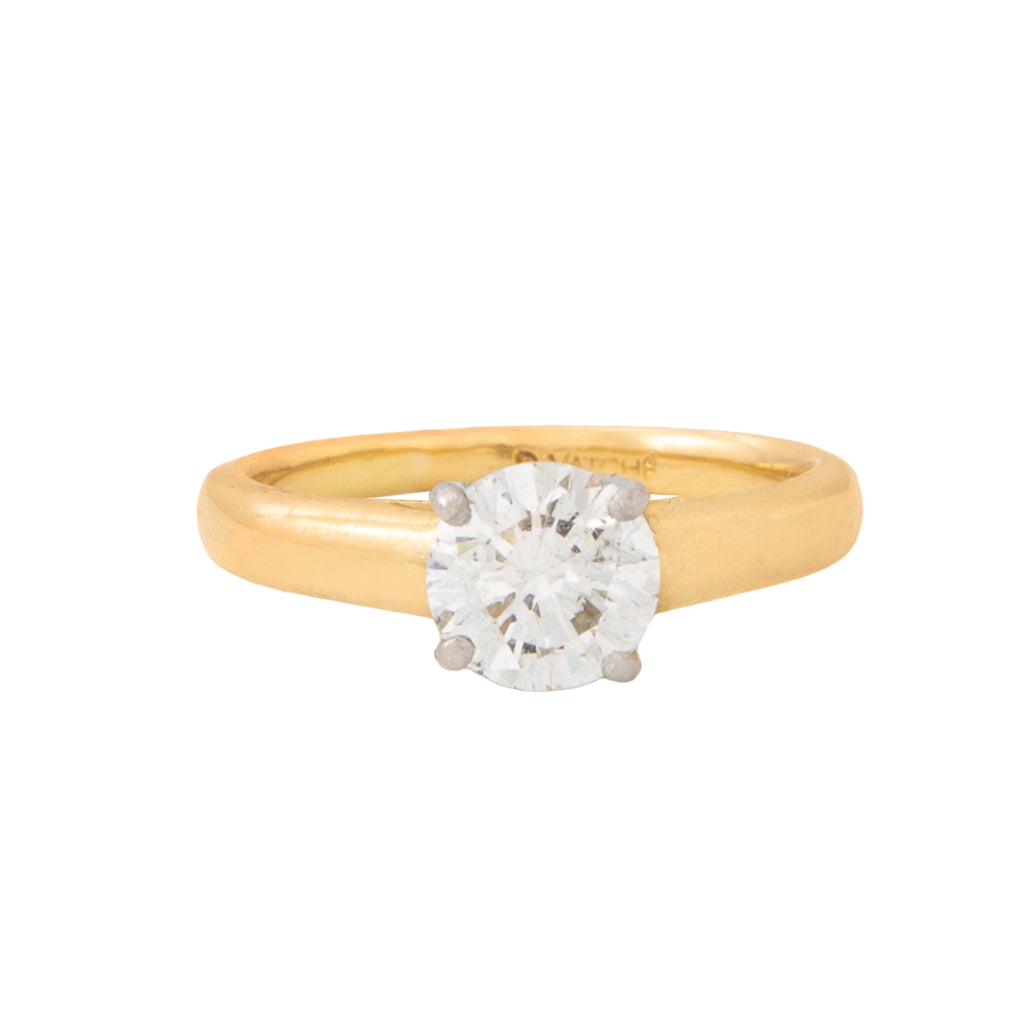 Anillo Solitario 18k