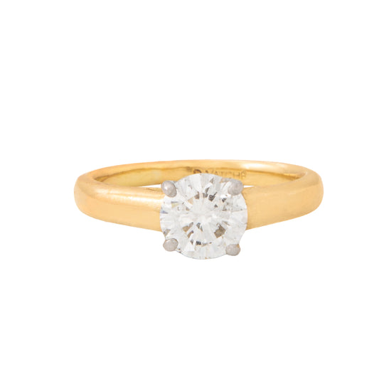 Anillo Solitario 18k