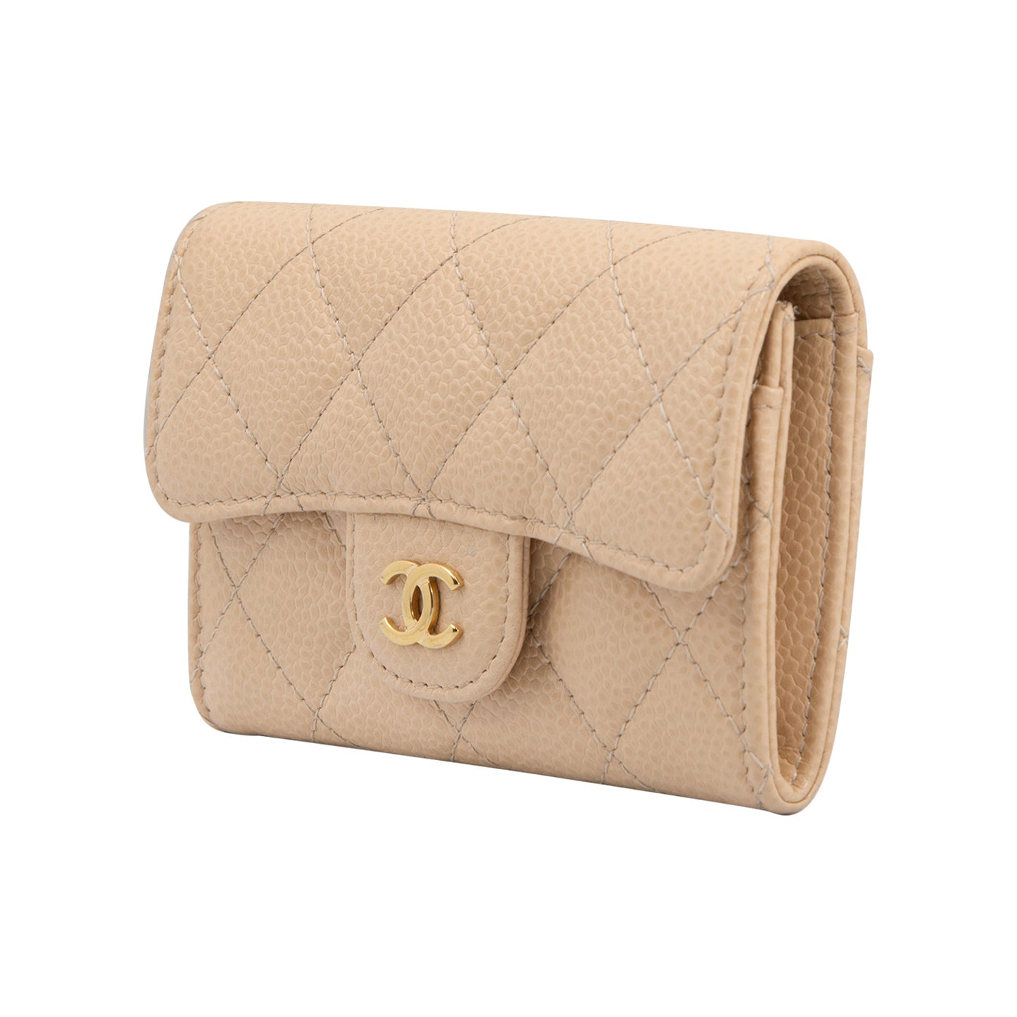 Monedero Clásico Beige