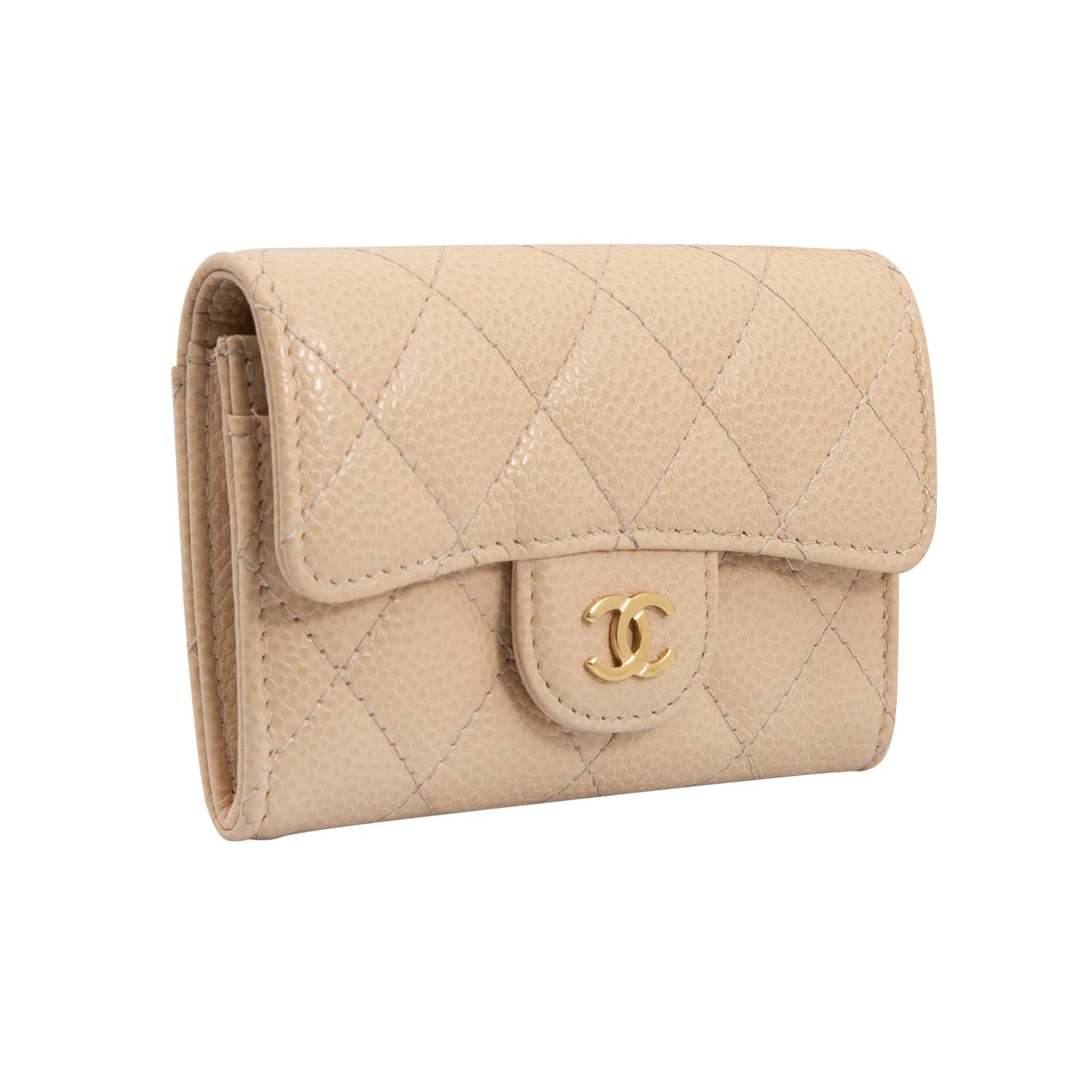 Monedero Clásico Beige