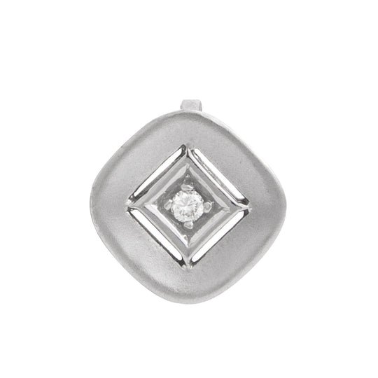 Dije Cuadrado con Diamante .04CT