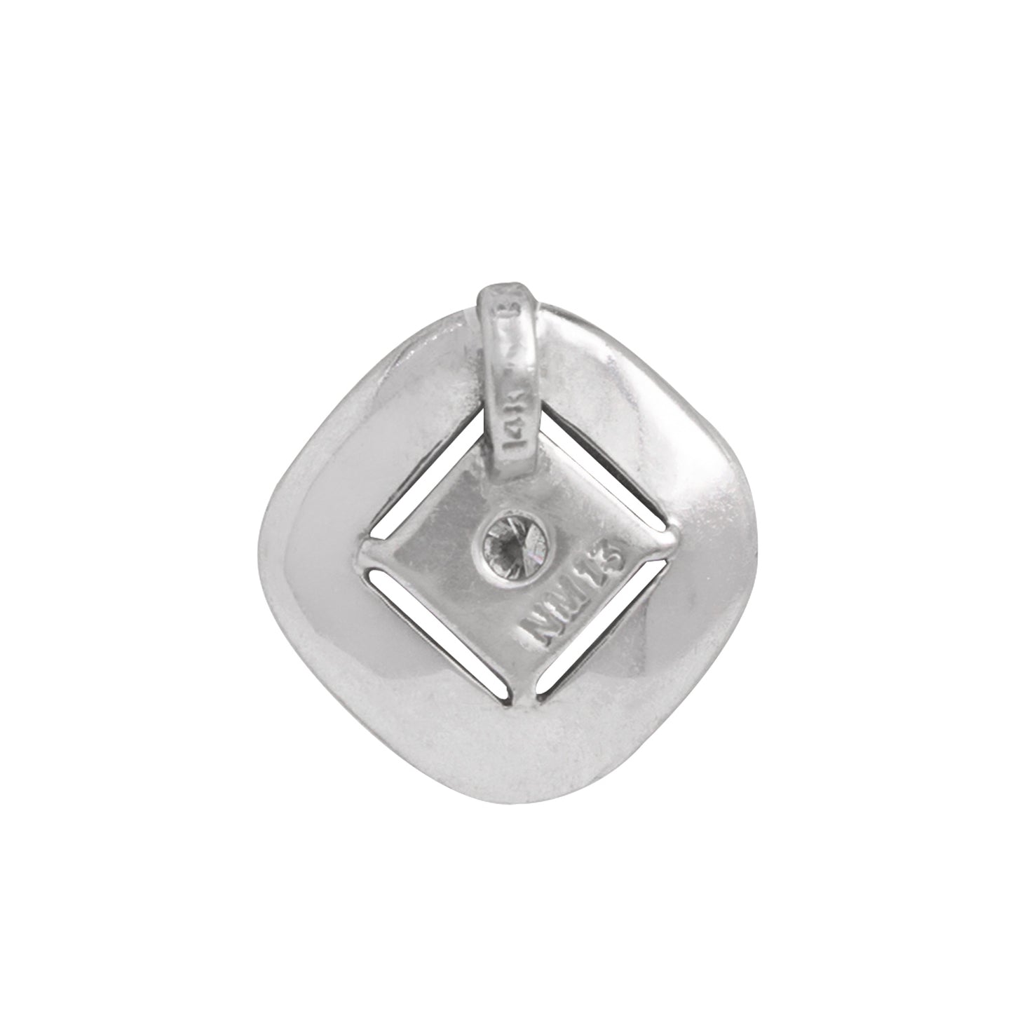 Dije Cuadrado con Diamante .04CT