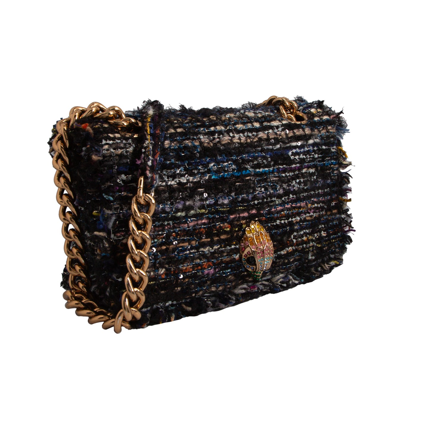 Crossbody Black Tweed Kensington