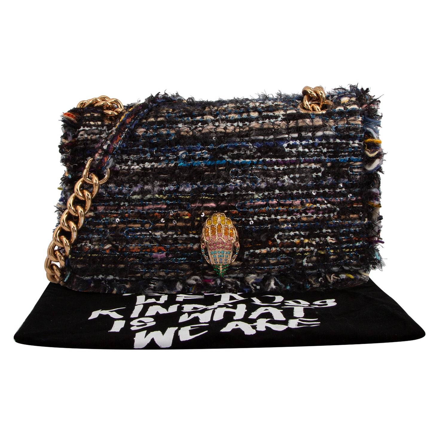 Crossbody Black Tweed Kensington