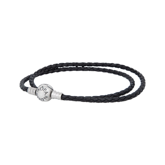 Pulsera Moments en Piel Trenzada Doble