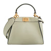 Bolso Vitello Seta Canvas FF Embroidered Mini Peekaboo Iconic Satchel