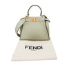 Bolso Vitello Seta Canvas FF Embroidered Mini Peekaboo Iconic Satchel