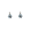 Juego de Anillo y Aretes en Oro Blanco de 18k con Topacios